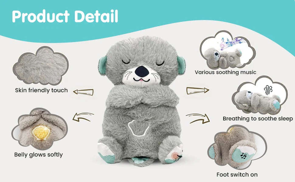 Breathing Teddd – Glowing Sensory Plush with Music & Lights for Baby Sleep & Pla