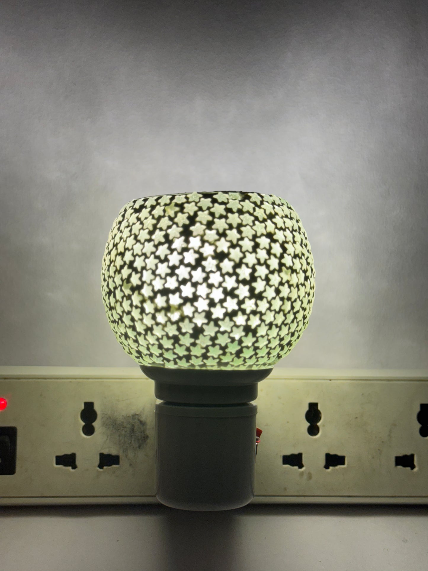 Ceramic Aroma Diffuser & Kapoor Dani Cum Night Lamp – Electric Camphor Burner with On/Off Switch