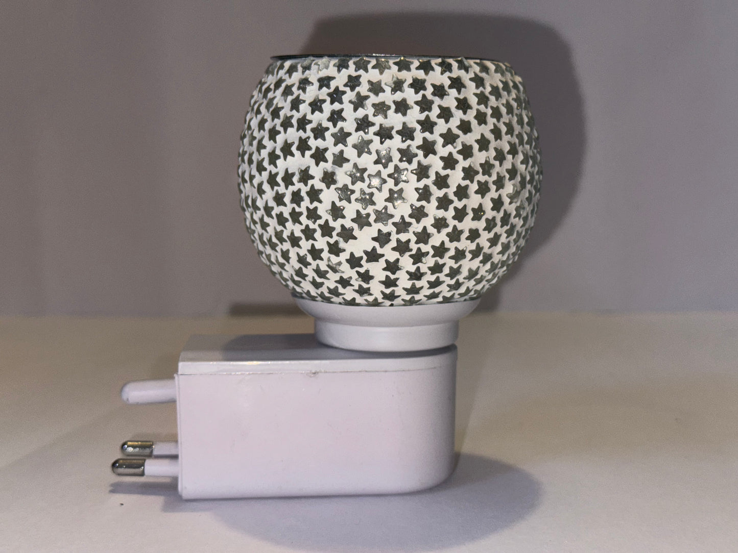 Ceramic Aroma Diffuser & Kapoor Dani Cum Night Lamp – Electric Camphor Burner with On/Off Switch