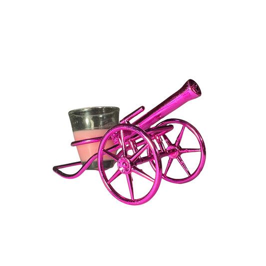 Cannon-Shaped Metal Tealight Candle Holder – Decorative Showpiece (1 Pc)