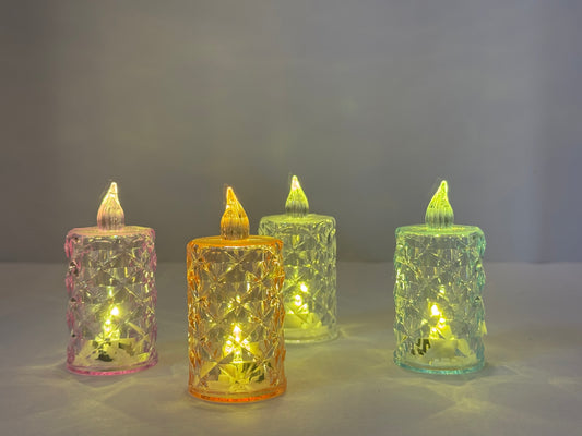 Color Changing LED Tealight Candles – Flameless Multicolor Flickering Lights (Pack of 2)