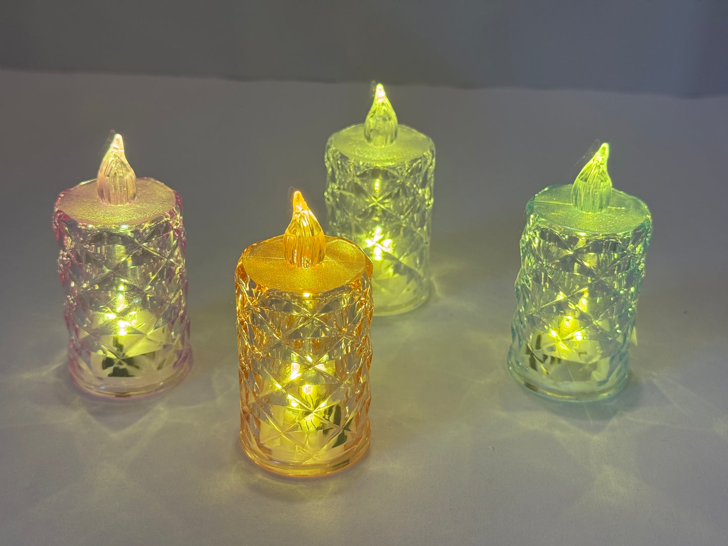 Color Changing LED Tealight Candles – Flameless Multicolor Flickering Lights (Pack of 2)