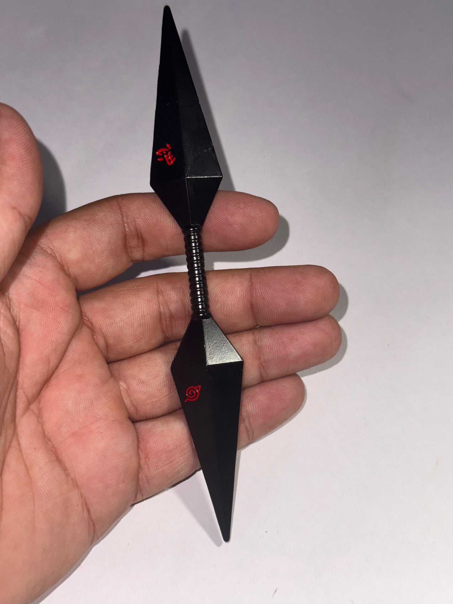 Asuma’s Chakra Blade – 3D Printed Kunai Toy | Metallic Black Anime Replica (1 Pc)