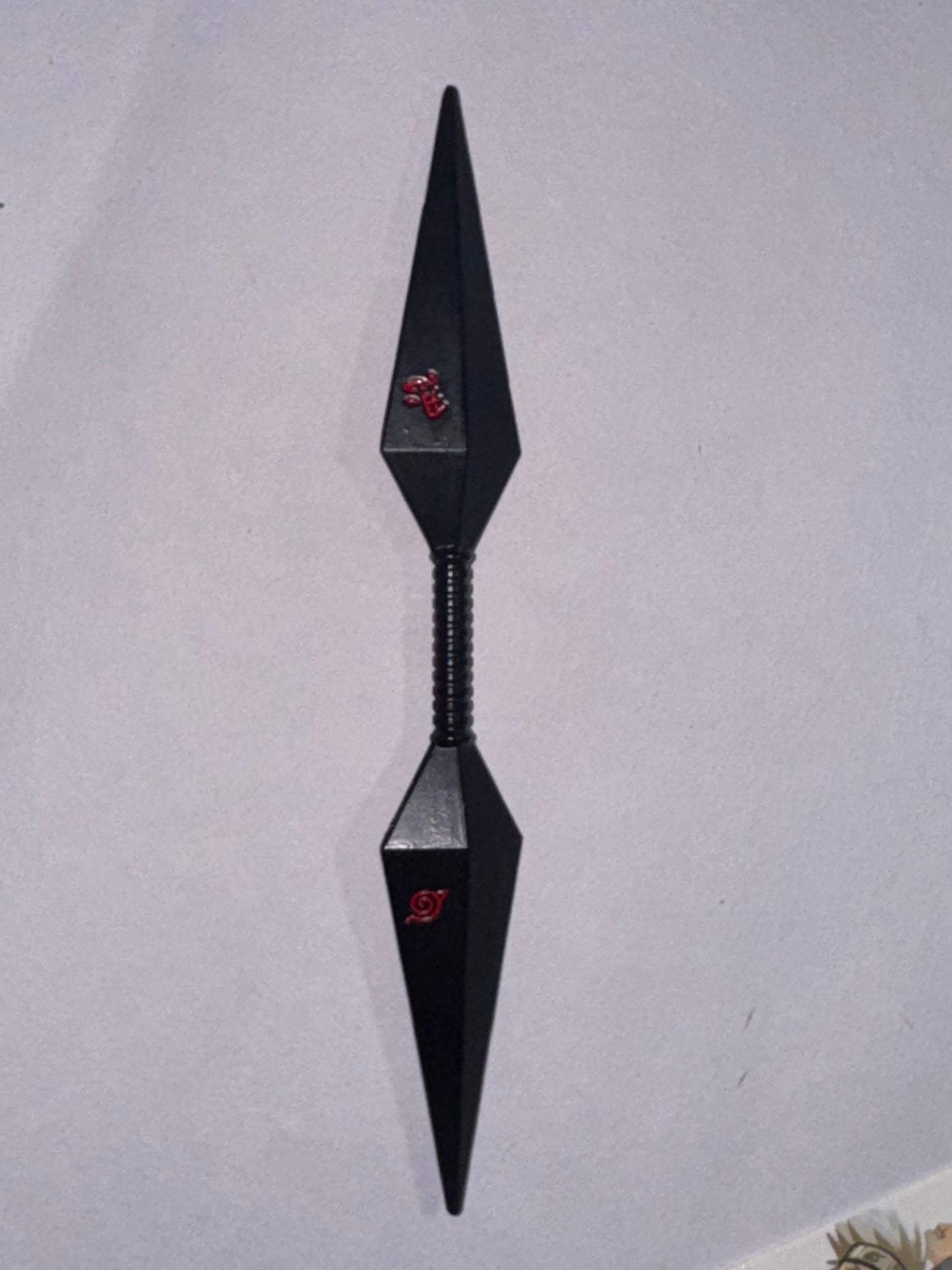 Asuma’s Chakra Blade – 3D Printed Kunai Toy | Metallic Black Anime Replica (1 Pc)