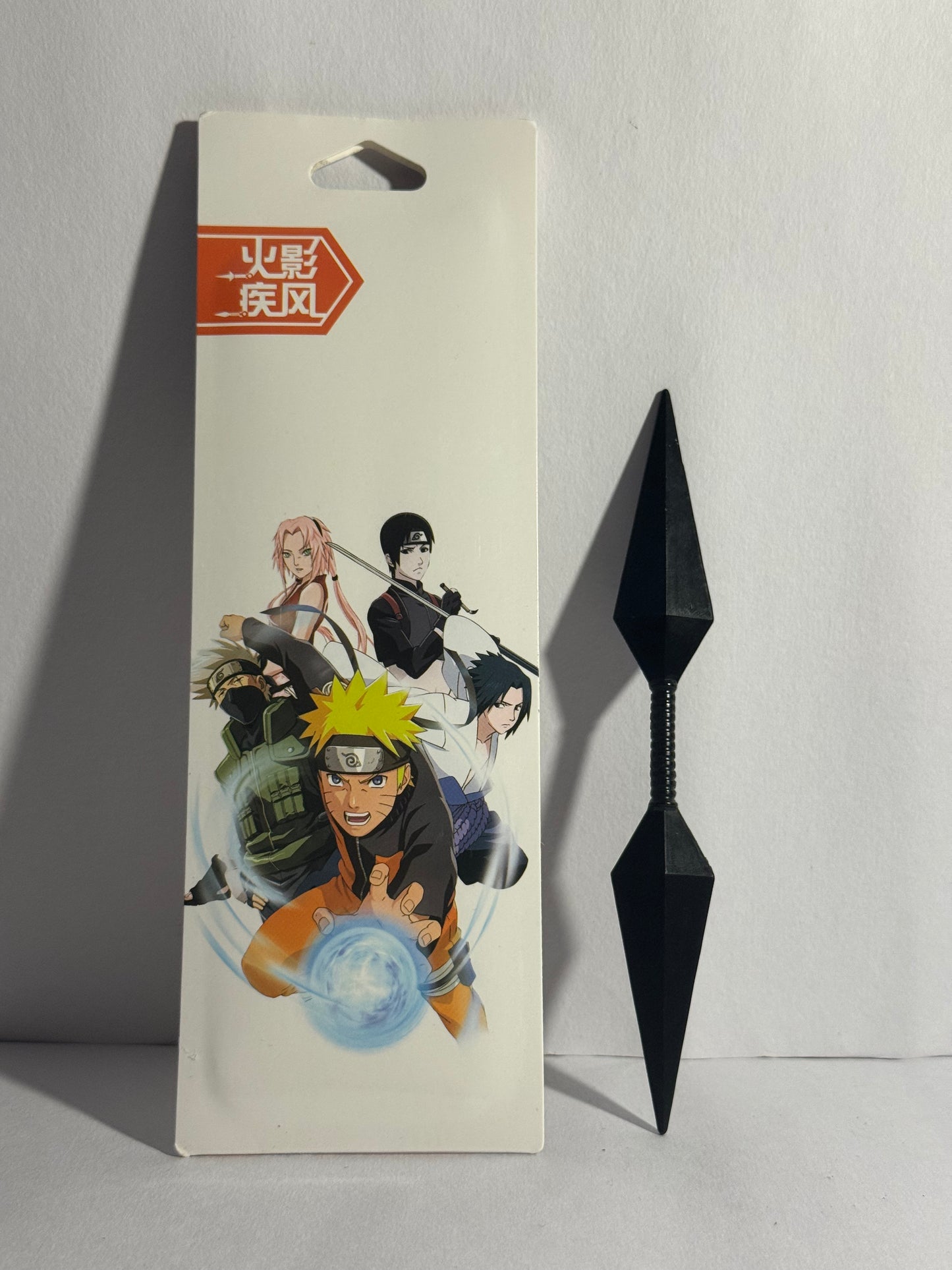 Asuma’s Chakra Blade – 3D Printed Kunai Toy | Metallic Black Anime Replica (1 Pc)