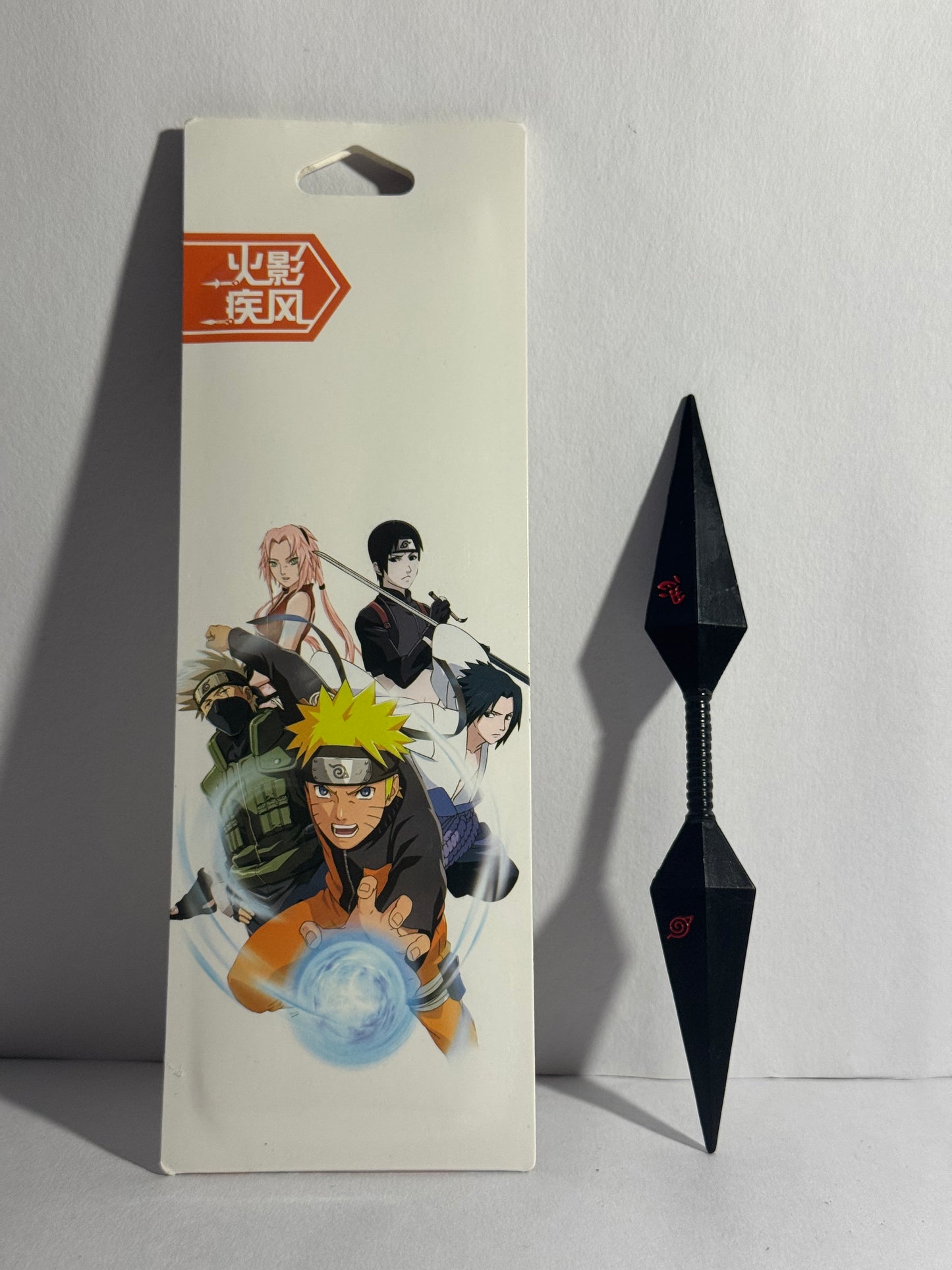 Asuma’s Chakra Blade – 3D Printed Kunai Toy | Metallic Black Anime Replica (1 Pc)